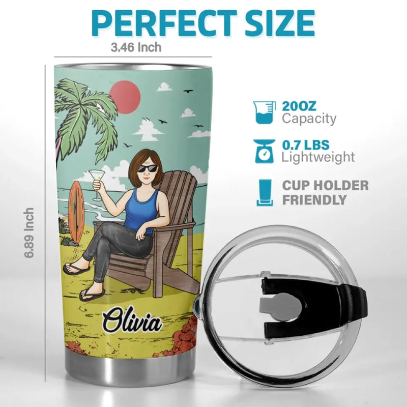 Custom Name Retirement Gifts for Women - Personalized Tumbler