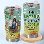 Custom Name Retirement Gifts for Women - Personalized Tumbler