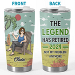 Custom Name Retirement Gifts for Women - Personalized Tumbler