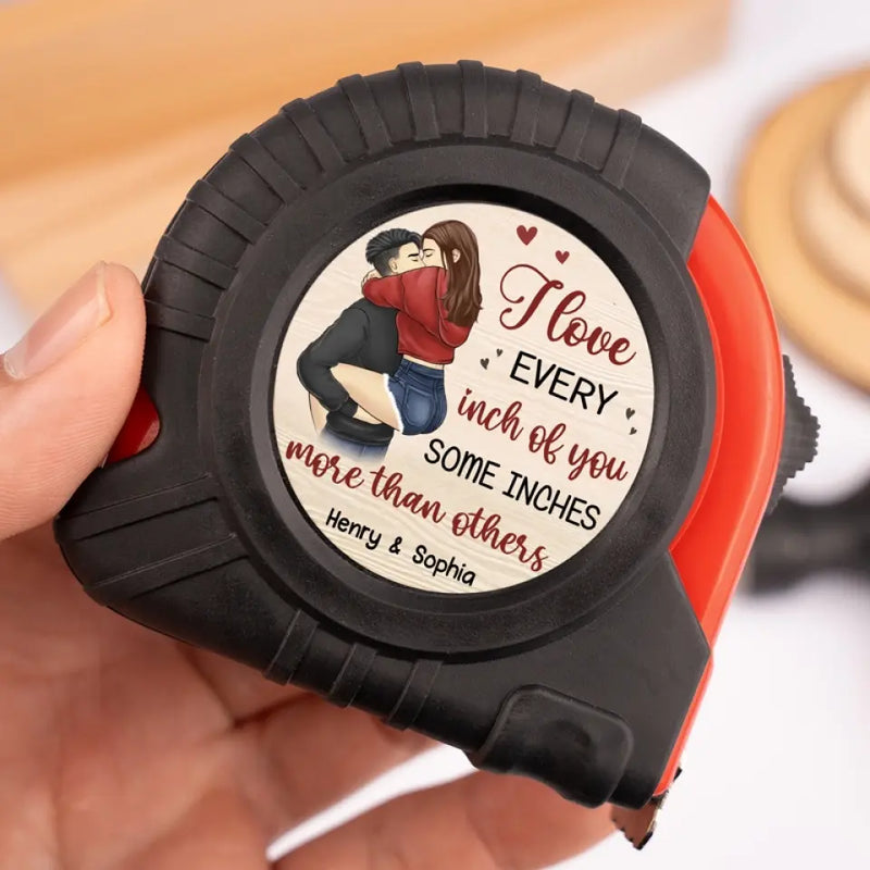 Custom Name Funny Love Gifts for Couples - Personalized Measure Tape