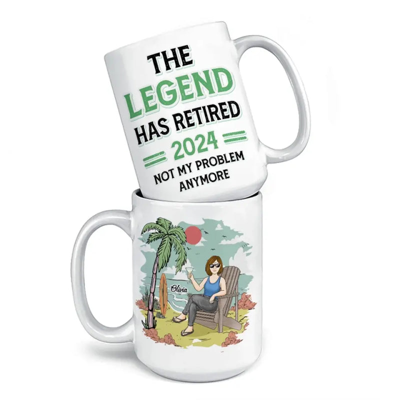 Custom Name Retirement Gifts for Women - Personalized Mugs