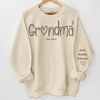Mom Means Everything - Family Personalized Custom Embroidered Sweatshirt - Mother's Day, Gift For Mom, Grandma