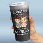 Custom Name Funny Husband Gift - Personalized Aluminum Changing Color Cup