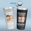 Drink Together, Stay Forever - Couple Personalized Custom Aluminum Changing Color Cup - Gift For Husband Wife, Anniversary