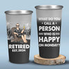 Good Mood With Beer And Retirement - Personalized Custom Aluminum Changing Color Cup - Appreciation, Retirement Gift For Coworkers, Work Friends, Colleagues