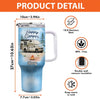 Life Is Better Around The Campfire - Camping Personalized Custom 40 Oz Stainless Steel Tumbler With Handle - Gift For Camping Lovers