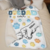 Dog Dad For The Whole Life - Dog Personalized Custom 3D Inflated Effect Printed Blanket - Father's Day, Gift For Pet Owners, Pet Lovers
