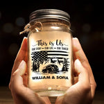 Custom Name RV Couple Gifts - Personalized Mason Jar Light