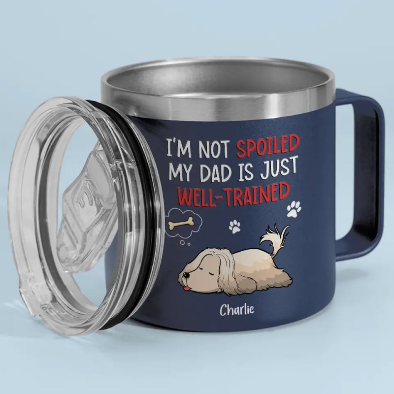 Dogs Are Bundles Of Love Wrapped In Fur - Dog Personalized Custom 14oz Stainless Steel Tumbler With Handle - Gift For Pet Owners, Pet Lovers