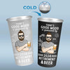 Goodbye Tension And Hello Pension - Personalized Custom Aluminum Changing Color Cup - Appreciation, Retirement Gift For Coworkers, Work Friends, Colleagues