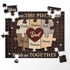 You Are The Heart Of Our Family - Family Personalized Custom Jigsaw Puzzle - Father's Day, Gift For Dad, Grandpa