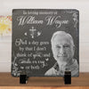 Custom Photo Greatly Loved, Deeply Missed - Memorial Personalized Custom Square Shaped Stone With Stand - Sympathy Gift For Family Members