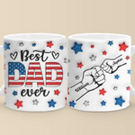 Custom Name Best Dad Fist Bump Gifts - Personalized Mugs