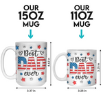 Custom Name Best Dad Fist Bump Gifts - Personalized Mugs