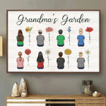 Custom Name Grandma's Garden Family Decor - Personalized Poster