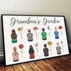 Blessed To Be Called Grandma - Family Personalized Custom Horizontal Poster - Gift For Grandma