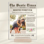 Custom Photo Best Friend Gifts for Women - Personalized Acrylic Plaque