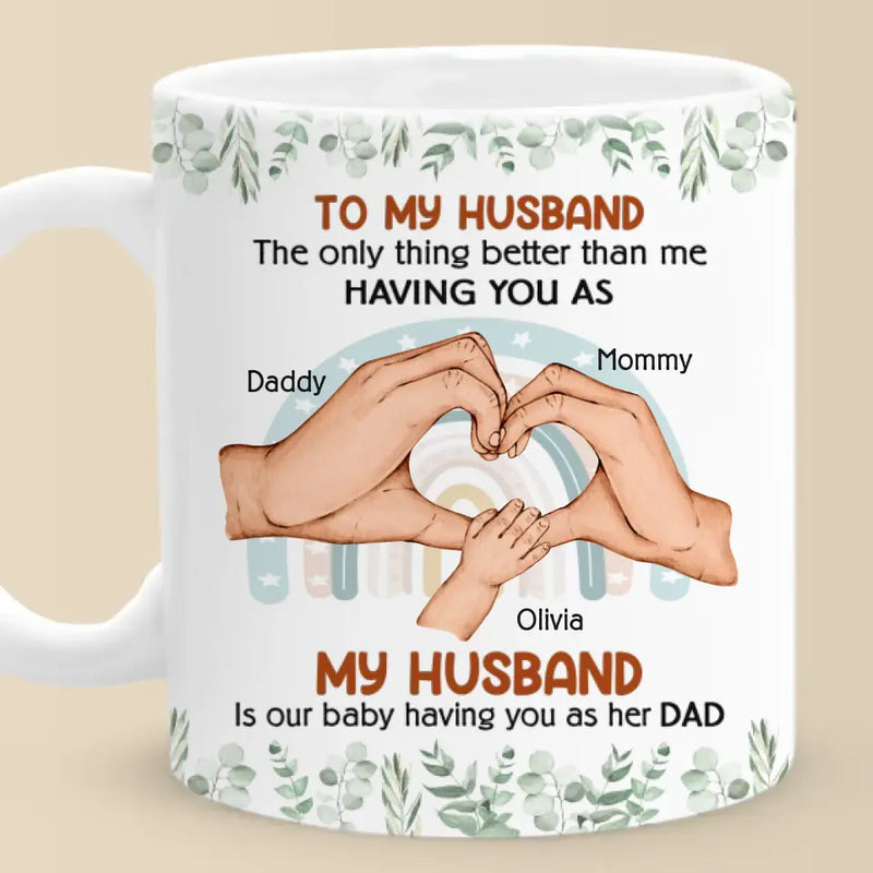 Thank You For Showing Your Love To Us - Couple Personalized Custom Mug - Gift For Husband Wife, Anniversary