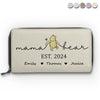 We Have The Best Nana Ever - Family Personalized Custom Leather Long Wallet - Mother's Day, Gift For Mom, Grandma