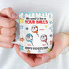 We Used To Live In Your Balls - Family Personalized Custom 3D Inflated Effect Printed Mug - New Arrival, Father's Day, Gift For Dad, Grandpa AMZ