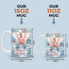 Custom Photo A Big Piece Of My Heart Lives In Heaven - Memorial Personalized Custom Mug - Sympathy Gift For Family Members