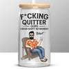 Every Day Is A Weekend - Personalized Custom Glass Cup, Iced Coffee Cup - Appreciation, Retirement Gift For Coworkers, Work Friends, Colleagues
