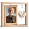 We Miss You And Love You Always - Memorial Personalized Custom Rotating Wooden Picture Frame - Sympathy Gift For Family Members