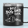 To The Most Pawsome Dad I Know - Dog & Cat Personalized Custom 14oz Stainless Steel Tumbler With Handle - Gift For Pet Owners, Pet Lovers
