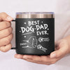 To The Most Pawsome Dad I Know - Dog & Cat Personalized Custom 14oz Stainless Steel Tumbler With Handle - Gift For Pet Owners, Pet Lovers