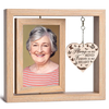 Loved And Remembered Always - Memorial Personalized Custom Rotating Wooden Picture Frame - Sympathy Gift For Family Members