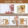 It's Hard To Say Goodbye To You - Memorial Personalized Custom Rotating Wooden Picture Frame - Sympathy Gift For Pet Owners, Pet Lovers