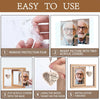 Not A Day Goes By That You Are Not Missed - Memorial Personalized Custom Rotating Wooden Picture Frame - Sympathy Gift For Family Members
