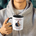 Custom Photo Father's Day Gifts for Son - Personalized Accent Mugs