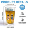 Bestie Drinking Buddies For Life - Bestie Personalized Custom Beer Glass - Summer Vacation Gift For Best Friends, BFF, Sisters, Coworkers