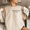 Mama Her Love is Unconditional - Family Personalized Custom Embroidered Sweatshirt - Gift For Mom, Grandma