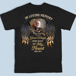 Custom Photo Memorial Angel Wings - Personalized Apparel