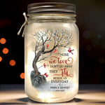 Custom Name Memorial Butterfly Decor - Personalized Mason Jar Light