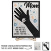 Your Love Ties Our Family Together - Family Personalized Custom 2-Layered Wooden Plaque With Stand - Gift For Mom, Grandma