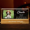 Custom Photo You Left Paw Prints In My Heart Forever - Memorial Personalized Custom Acrylic Letters 3D LED Night Light - Sympathy Gift For Pet Owners, Pet Lovers