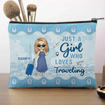 Custom Name Travel Gifts for Women - Personalized Cosmetic Bag