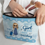 Custom Name Travel Gifts for Women - Personalized Cosmetic Bag