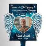 Custom Photo Memorial Angel Tribute - Personalized Acrylic Stake
