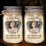 Custom Photo Memorial Gifts for Mom - Personalized Mason Jar Light