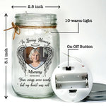 Custom Photo Memorial Gifts for Mom - Personalized Mason Jar Light