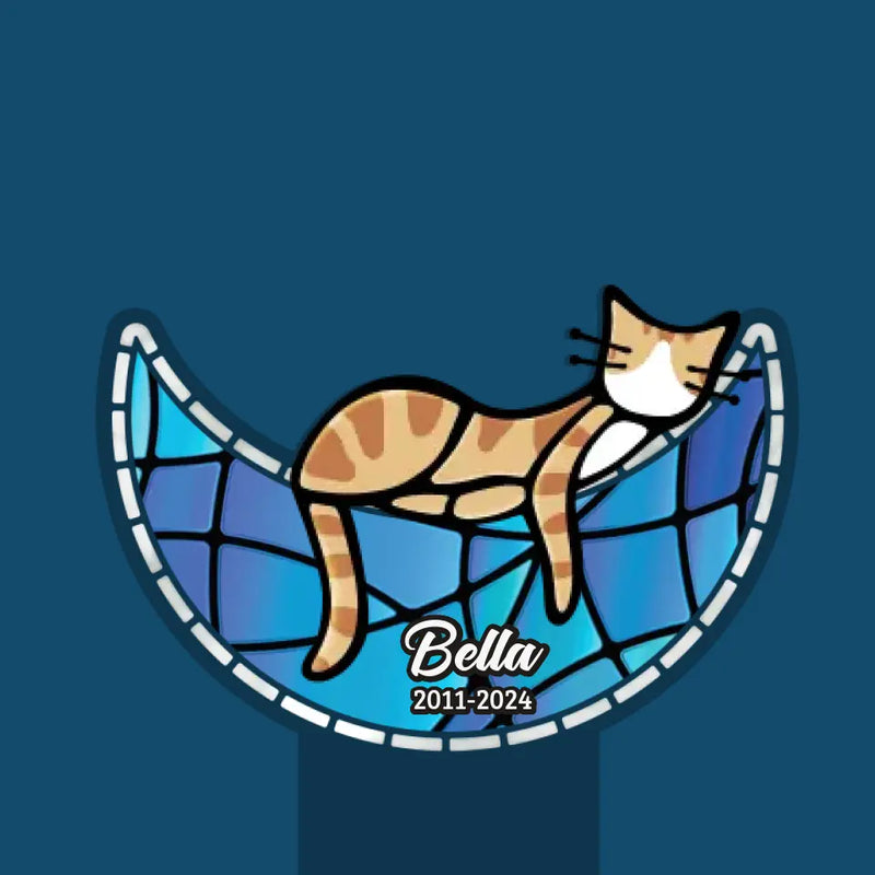 Custom Cat Memorial Gifts - Personalized Garden Solar Light