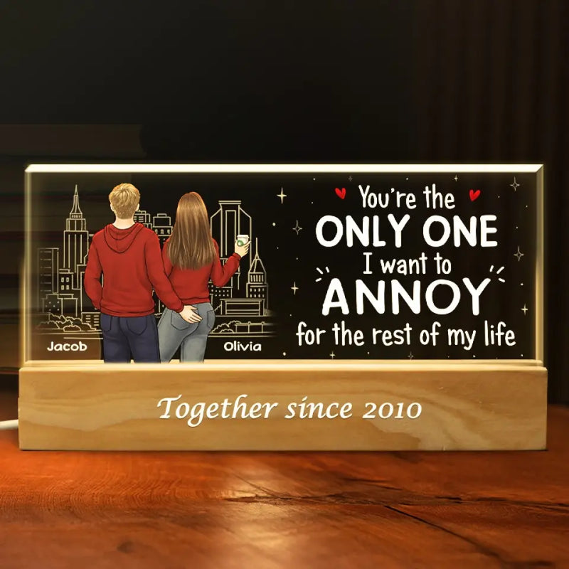 Love Is All You Need - Couple Personalized Custom Acrylic Letters 3D LED Night Light - Gift For Husband Wife, Anniversary
