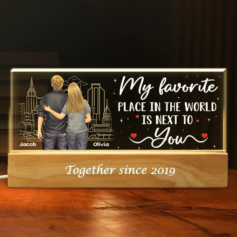 Custom Name Romantic Couple Gifts - Personalized Acrylic Letters Night Light