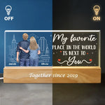 Custom Name Romantic Couple Gifts - Personalized Acrylic Letters Night Light