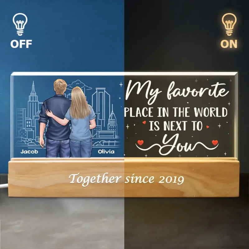Custom Name Romantic Couple Gifts - Personalized Acrylic Letters Night Light