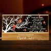 Your Light Will Never Fade - Memorial Personalized Custom Acrylic Letters 3D LED Night Light - Sympathy Gift For Family Members
